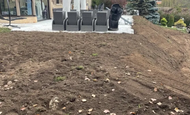 Terrassement pour une maison à gex, Échenevex, Monsieur Hugo Tardy